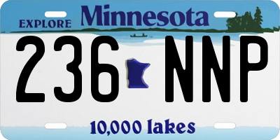 MN license plate 236NNP