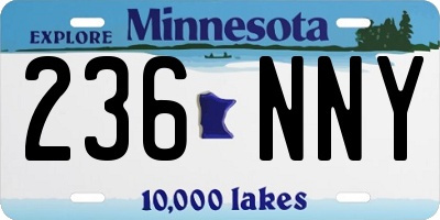 MN license plate 236NNY