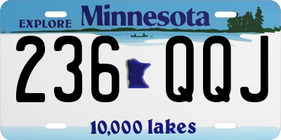 MN license plate 236QQJ