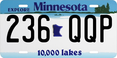 MN license plate 236QQP