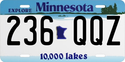 MN license plate 236QQZ