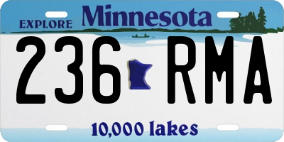MN license plate 236RMA