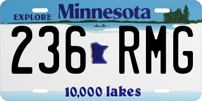 MN license plate 236RMG