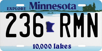 MN license plate 236RMN