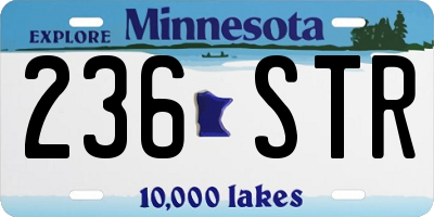 MN license plate 236STR