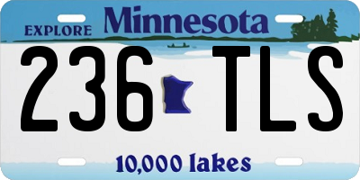 MN license plate 236TLS
