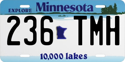 MN license plate 236TMH