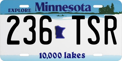 MN license plate 236TSR