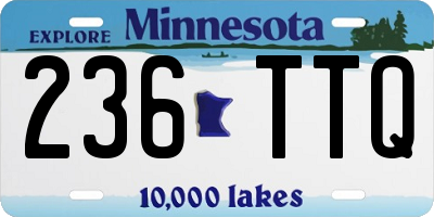 MN license plate 236TTQ