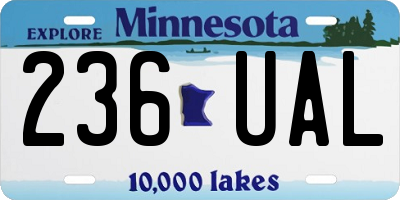 MN license plate 236UAL