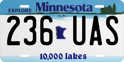 MN license plate 236UAS