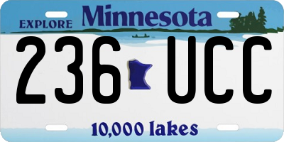 MN license plate 236UCC