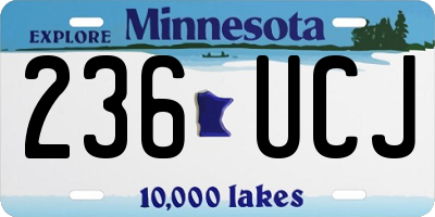 MN license plate 236UCJ