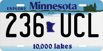 MN license plate 236UCL