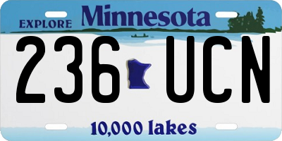 MN license plate 236UCN