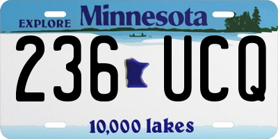 MN license plate 236UCQ