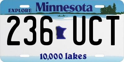 MN license plate 236UCT