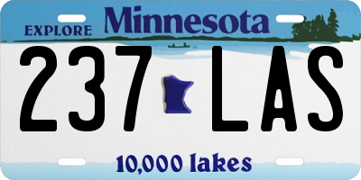 MN license plate 237LAS