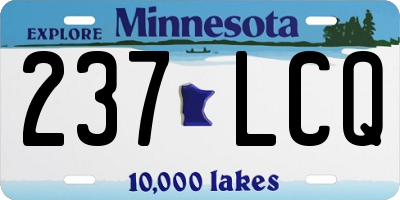 MN license plate 237LCQ