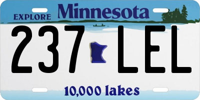 MN license plate 237LEL