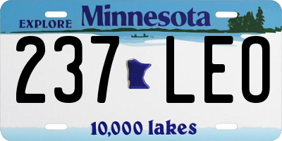 MN license plate 237LEO