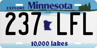 MN license plate 237LFL