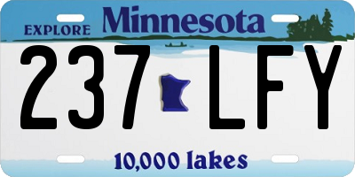 MN license plate 237LFY