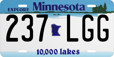 MN license plate 237LGG