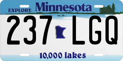 MN license plate 237LGQ