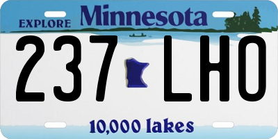 MN license plate 237LHO