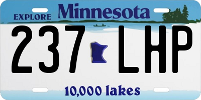 MN license plate 237LHP