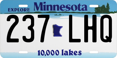 MN license plate 237LHQ