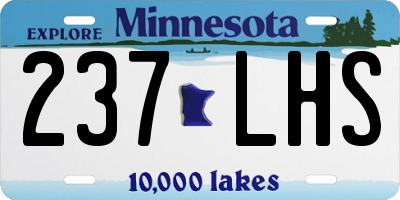 MN license plate 237LHS