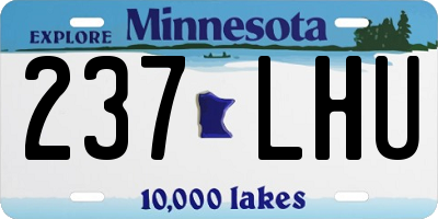MN license plate 237LHU