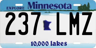 MN license plate 237LMZ