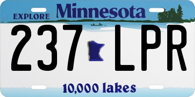 MN license plate 237LPR