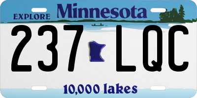 MN license plate 237LQC