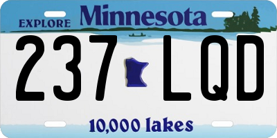 MN license plate 237LQD