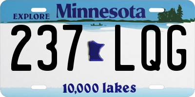 MN license plate 237LQG