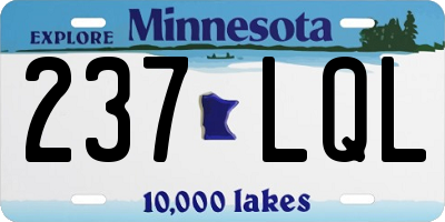 MN license plate 237LQL