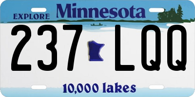 MN license plate 237LQQ