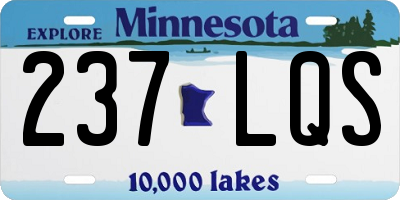 MN license plate 237LQS