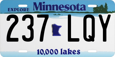 MN license plate 237LQY
