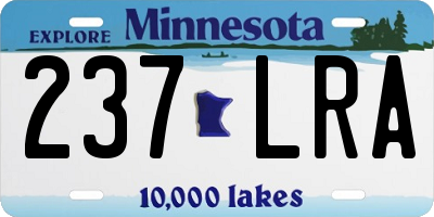 MN license plate 237LRA