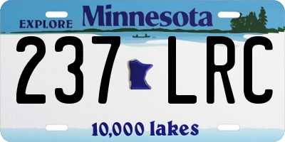MN license plate 237LRC