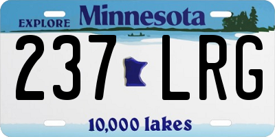 MN license plate 237LRG