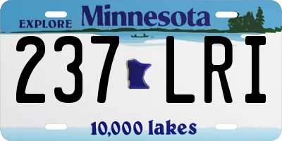 MN license plate 237LRI