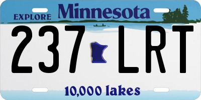 MN license plate 237LRT