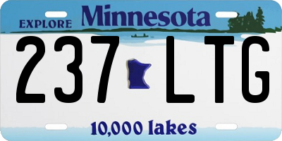 MN license plate 237LTG