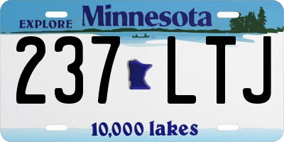MN license plate 237LTJ